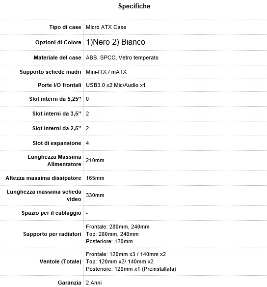 DeepCool MACUBE 110 specifiche 18732